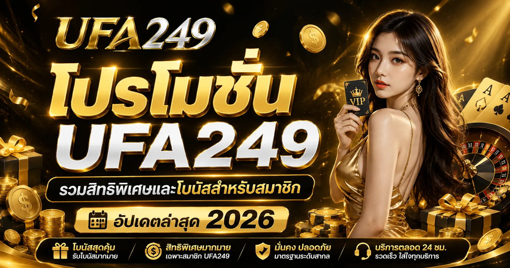 โปรโมชั่น UFA249 รวมสิทธิพิเศษและโบนัสสำหรับสมาชิก อัปเดตล่าสุด 2026